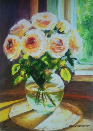 Рисунки учеников с курса Розы маслом